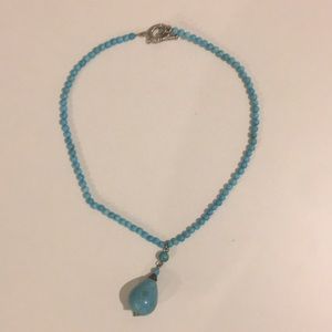 Turquoise beaded necklace